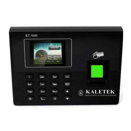 -KT 3600 Parmak izi / Kart / Şifre Zaman Kontrol Cihazı